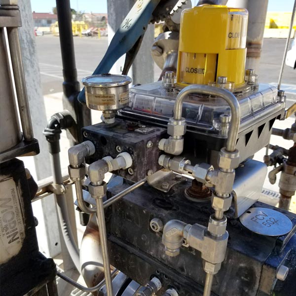 YARA WBCM Ball valve with actuator and solenoid and Limit switches