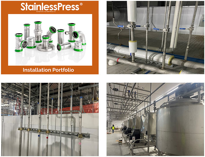 Stainless Press Fittings Installation Portfolio
